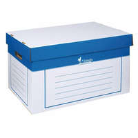 VICTORIA OFFICE Archiválókonténer, 320x460x270 mm, karton, VICTORIA OFFICE, kék-fehér (IDVAK)
