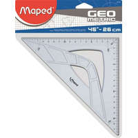 MAPED Háromszög vonalzó, műanyag, 45&#176;, 26 cm, MAPED Geometric (IMA242426)