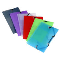 VIQUEL Gumis mappa, 20 mm, PP, A6, VIQUEL Propyglass Mini, vegyes színek (IV017083)