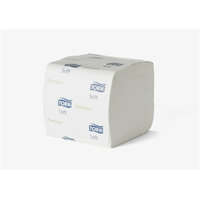 TORK Toalettpapír, hajtogatott, T3 rendszer, 2 rétegű, Premium, TORK Folded, fehér (KHH289)