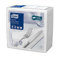 TORK Szalvéta, 1/4 hajtogatott, 2 rétegű, 39,5x39 cm, Advanced, TORK Texturált Dinner, fehér (KHH892)