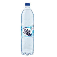 NATUR AQUA Ásványvíz, szénsavas, NATUR AQUA, 1,5 l (KHI046V)