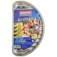 MAZZINI Grilltálca, 19x32 cm, félkör alakú, 4 db, MAZZINI Premium (KHK1073)