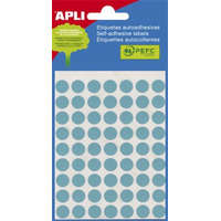 APLI Etikett, 8 mm kör, kézzel írható, színes, APLI, kék, 288 etikett/csomag (LCA2045)