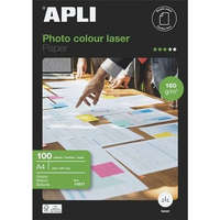 APLI Fotópapír, lézer, A4, 160 g, fényes, kétoldalas, APLI Premium Laser (LEAA11817)