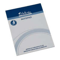 VICTORIA OFFICE Jegyzettömb, A5, 5x50 lap, vonalas, VICTORIA OFFICE, fehér (LL12)