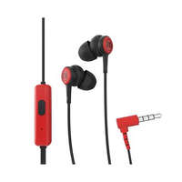 MAXELL Fülhallgató, mikrofonnal, MAXELL Tips, piros-fekete (MXFTRB)