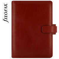 FILOFAX Kalendárium, gyűrűs, betétlapokkal, personal méret, FILOFAX Metropol, vörös (NFX026910)