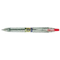 PILOT Golyóstoll, 0,27 mm, nyomógombos, PILOT B2P EcoBall, piros (PB2PEBGP)