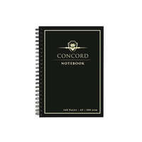 CONCORD Spirálfüzet, A5, vonalas, 70 lap, CONCORD, fekete (PUCO8959)