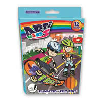 GRANIT Filctoll készlet, GRANIT Arti Kids, 12 különböző szín (TGFL12)