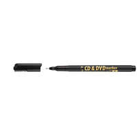 ICO Alkoholos marker, CD/DVD, 0,5 mm, ICO, fekete (TICCDFK)