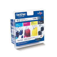BROTHER LC980BCMY Tintapatron multipack DCP 145C, BROTHER, b+c+m+y, 1&#42;300 oldal, 3&#42;260 oldal (TJBLC980P)