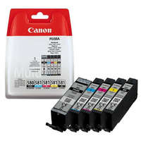 CANON PGI580/CLI581 Tintapatron multipack Pixma TS7550, 8150, 9150 nyomtatókhoz, CANON, pgb+b+c+m+y, 11,2ml+4*5,6ml (TJCPGI580P)