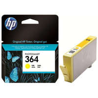 HP CB320EE Tintapatron Photosmart C5380, C6380, D5460 nyomtatókhoz, HP 364, sárga, 300 oldal (TJHCB320E)
