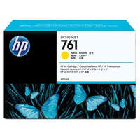 HP CM992A Tintapatron DesignJet T7100 nyomtatóhoz, HP 761, sárga, 400 ml (TJHCM992A)