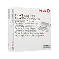 XEROX 106R03048 Lézertoner Phaser 3020NI, WC3025NI nyomtatóhoz, XEROX, fekete, 2*1,5k (TOXPH3020H)