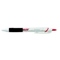 UNI Golyóstoll, 0,35 mm, nyomógombos, fehér tolltest, UNI SXN-155 Jetstream, piros (TU155P)