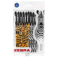 ZEBRA Golyóstoll, 0,27 mm, kupakos, vegyes testszín, ZEBRA Animal Doodler&#039;z, kék (TZ2617)