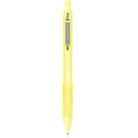 ZEBRA Golyóstoll, 0,27 mm, nyomógombos, sárga tolltest, ZEBRA Z-Grip Pastel, kék (TZ91805)