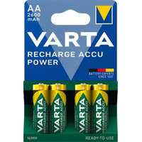 VARTA Tölthető elem, AA ceruza, 4x2600 mAh, előtöltött, VARTA Power (VAKU12)