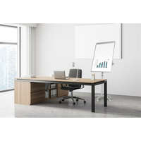 VICTORIA VISUAL Flipchart tábla, mágneses felület, 70x100 cm, mobil, VICTORIA VISUAL (VFT625)