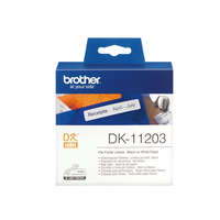 BROTHER BROTHER Etikett címke DK-11203, Etikett címke/iratrendezéshez, Elővágott (stancolt), Fehér alapon fekete, 300 db