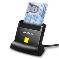 AXAGON AXAGON CRE-SM2 4-FOGLALATÚ SMART CARD OLVASÓ (Univerzális Smart / ID és SD / microSD / SIM kártyaolvasó)