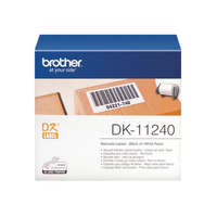 BROTHER BROTHER Etikett címke DK11240, Vonalkód címke, Elővágott (stancolt), Fehér alapon fekete, 600 db