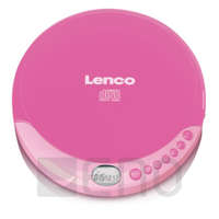 Lenco Lenco CD-011 hordozható CD-lejátszó m. töltőfunkció rózsaszín