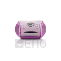 Lenco Lenco SCD-24 Hordozható rádió rózsaszín CD-lejátszóval.