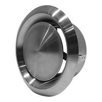 EUROPLAST Ø 80mm állítható diffúzor - légszelep - szellőző fedél - fém fehér - outlet termék