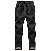 MAGCOMSEN MAGCOMSEN Fleece futónadrág férfi, fekete, 34 - outlet termék