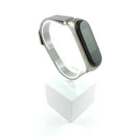 Xiaomi Xiaomi Mi band 3 / 4 szíjak - egyszínű, ezüst, ezüst, fém