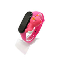 Xiaomi Xiaomi Mi band 3 / 4 szíjak - 3D-s, rózsaszín, rózsaszín, szilikon