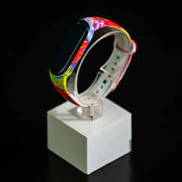 Xiaomi Xiaomi Mi band 5 / 6 szíjak - nonfiguratív, paintball, szilikon, tarka