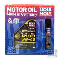 Liqui Moly Liqui Moly Top Tec 4100 5W-40 motorolaj 5L + MoS2 súrlódáscsökkentő adalék 300 ml *csomag