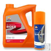 Repsol Repsol RIDER 4T 20W-50 motorkerékpár olaj 4L + lánckenő spray 400ml