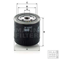 Mann-Filter Mann-Filter olajszűrő W 920/7