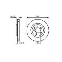 Skoda Octavia 1 első féktárcsa (280mm, hűtött) - Hart