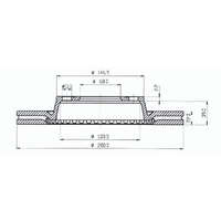 Audi A4-B6 első féktárcsa (280mm, hűtött) - Hart