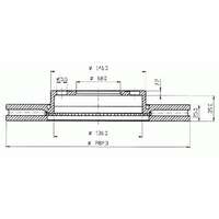 Vw Passat B5/B5.5 első féktárcsa (282mm, hűtött) - Hart