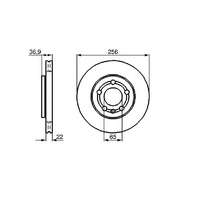 Skoda Octavia 1 első féktárcsa (256mm, hűtött) - Hart
