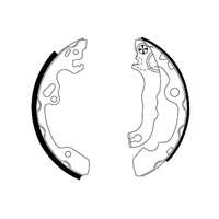 Ford Focus 1 hátsó fékpofa (203x38) - Hart