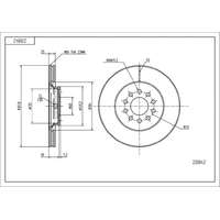 Audi A4-B6 első féktárcsa (312mm, hűtött) - Hart