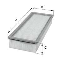 Skoda Fabia 1 légszűrő - Hart (C3093/1)