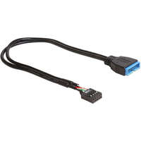  Delock USB-A Pinheader 9pin -> USB-A 3.0 pinheader F/M adatkábel 0.3m