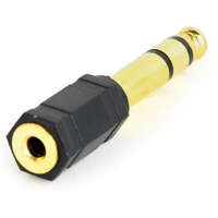  Gembird Jack stereo 6,3mm -> Jack stereo 3,5mm M/F adapter fekete