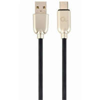  Gembird USB-C -> USB-A 2.0 M/M adatkábel 1m fekete Premium rubber