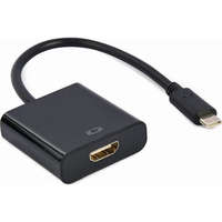  Gembird USB-C -> HDMI 1.4 M/F adapter 0.15m fekete
